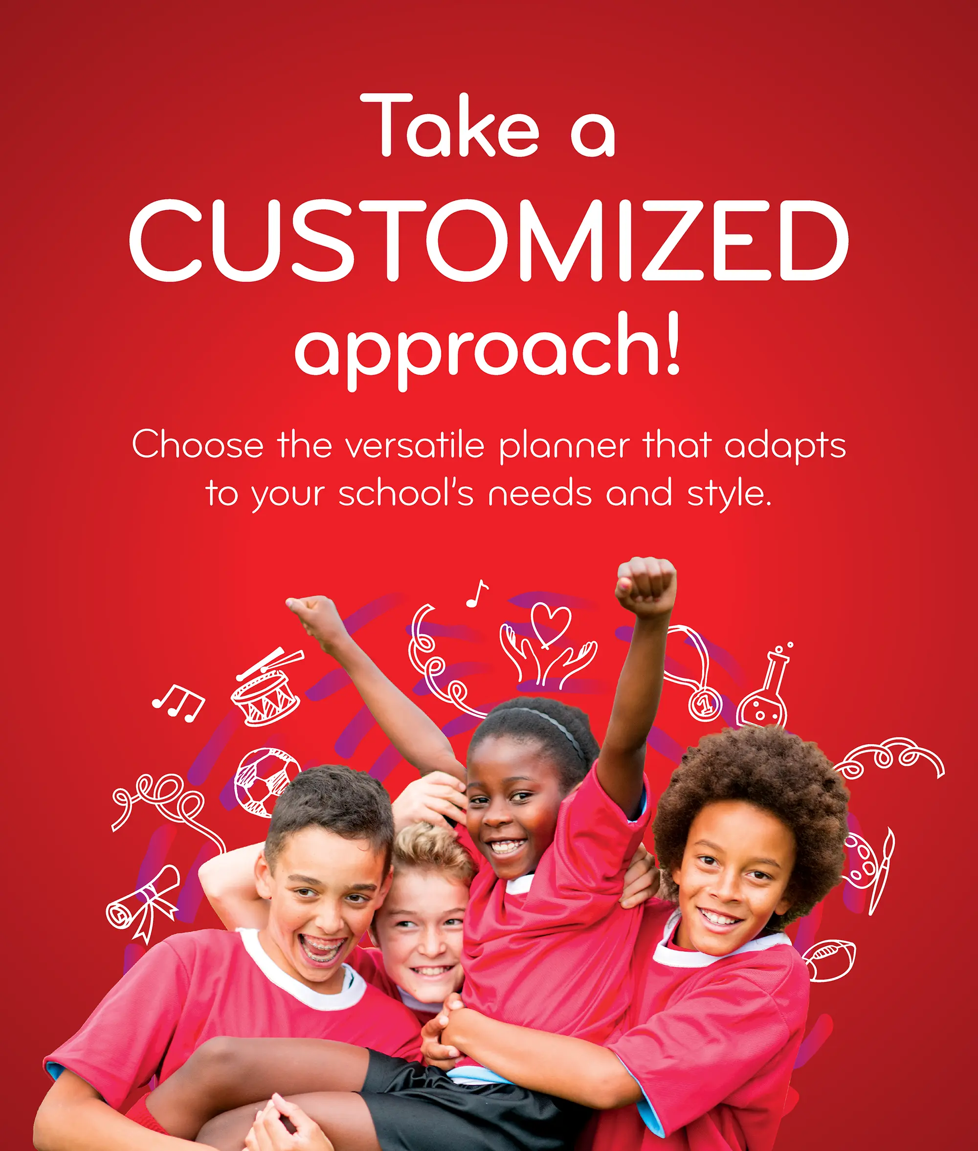 Reflect your schools values with a customized planner. The PiQ Potential's new Chameleon planner!