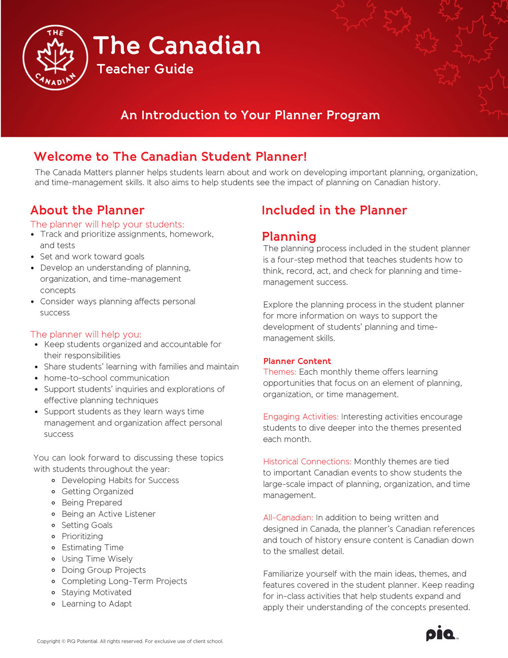 The Canadian Teacher Guide